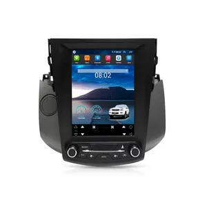 도요타 RAV 4 XA30 2007 2013 자동차 라디오에 대한 멀티미디어 플레이어 테슬라 스타일 화면 GPS 네비게이션 안드로이드 12 비디오 Carplay 2 Din