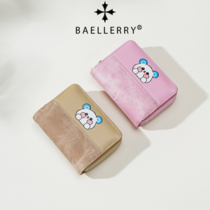 กระเป๋าสตางค์ผู้หญิงลายการ์ตูนหมี Baelerry ทำจากหนัง PU ขนาดเล็กกะทัดรัด พร้อมช่องใส่บัตร สำหรับใช้ในชีวิตประจำวัน - Product Image 3