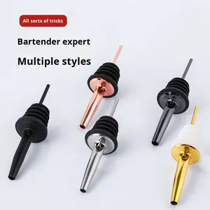 Verseurs en acier inoxydable plaqué, verseur rapide <span class=keywords><strong>pour</strong></span> <span class=keywords><strong>bouteille</strong></span> <span class=keywords><strong>de</strong></span> liqueur, verseur d'huile d'olive, <span class=keywords><strong>de</strong></span> vinaigre, <span class=keywords><strong>bouchon</strong></span> conique, bec adapté aux bouteilles <span class=keywords><strong>de</strong></span> 3/4 pouces - Product Image 2