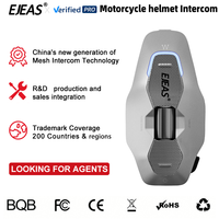 Koneksi Stabil Aksesoris Motor Helm Headset Bluetooth Penggunaan Lancar Interkom Motor untuk Semua Jenis Helm