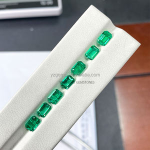 พลอยมรกตสังเคราะห์จากโคลอมเบีย แบบไฮโดรเทอร์มอล ทรงเหลี่ยมแปดเหลี่ยม คุณภาพสูง สำหรับทำเครื่องประดับ ขายส่ง - Product Image 4