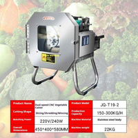 Commerciële elektrische groente- en fruitsnijder, -schaaf, -hakker en -snijmachine voor peterselie, prei, groene ui, komkommer en aardappel