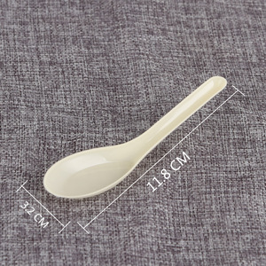 Cuchara Desechable de Plástico Blanco de 11.8 cm para Uso Doméstico y de Catering - Product Image 2