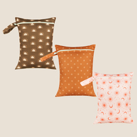 Happyflute personnalisé néoprène étanche pochette cosmétique PU matériel fermeture éclair couche humide sac à dos sec pour plage piscine poussettes Gym