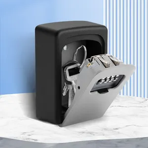 XBT kunci keamanan mobil tempel dinding plastik kotak kunci pengaman kotak penyimpanan kunci rumah untuk kotak penyimpanan kunci luar ruangan