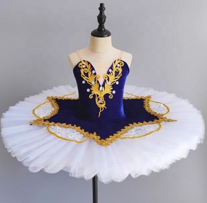 Robe de ballerine tutu bleue pour filles, tenue de scène pour <span class=keywords><strong>danseuses</strong></span>, costumes de ballet pour enfants - Product Image 1