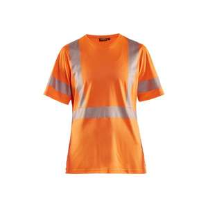 BLAKLADER - 333610135300M Women's <b>Hi</b>-<b>Vis</b> T-shirt <b>Orange</b> - EAN 7330509539699 <b>HI</b>-<b>VIS</b> WORKWEAR - Product Image 1