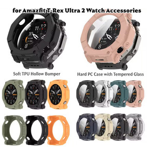 Étui pour montre connectée Amazfit T Rex Ultra 2, protecteur <span class=keywords><strong>d</strong></span>'écran, pare-chocs souple en TPU, coque <span class=keywords><strong>de</strong></span> protection robuste et creuse, cadre <span class=keywords><strong>de</strong></span> protection - Product Image 2