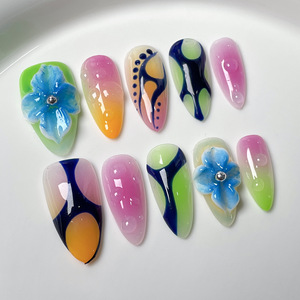 Betifnail – <span class=keywords><strong>Faux</strong></span> <span class=keywords><strong>ongles</strong></span> à presser faits main en gros, personnalisables, style acrylique, courts, pour la vente en gros - Product Image 6