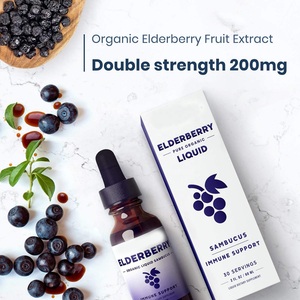 Jarabe de Saúco Negro Líquido con Equinácea, Zinc y Vitamina C para Niños y Adultos, Refuerzo del Sistema Inmunitario - Product Image 3