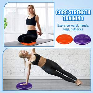 Bola semicircular de masaje Premium, terapia muscular de pie de tejido profundo, bote inflable de PVC para masaje de pies, bola Durian de media punta - Product Image 3