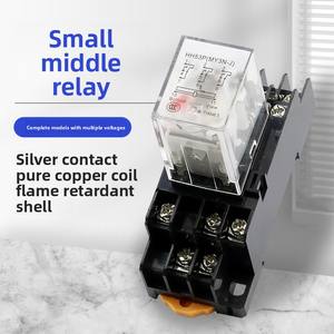 Серебряное точечное 220 В Ac 24V12V Dc электромагнитное реле миниатюрное 53P 54P 62P герметичная защита - Product Image 2