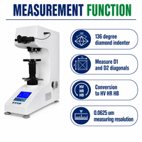 Testeur de dureté Vickers numérique, machine d'essai de dureté Vickers de table avec grand écran LCD pour couches durcies