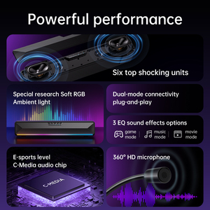 Mg20 G20 oyun hoparlör masası seti oyun ses kablolu mavi diş 7.1 Surround ses efekti ev masaüstü bilgisayar uzun hoparlör - Product Image 3