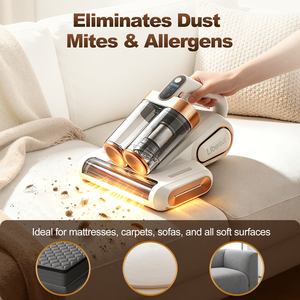 Aspirateur anti-acariens UV Liberbot pour matelas et lits, sans fil, avec une aspiration de 16 kPa, une autonomie de 20 minutes, un fonctionnement silencieux à 60 dB - Product Image 4