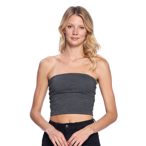Venta al por mayor barato personalizar su logotipo del tubo <span class=keywords><strong>de</strong></span> las mujeres Crop Top Tops - Product Image 5