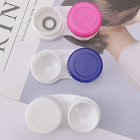 Étui de lentilles de contact cosmétiques, prix d'usine, unique, personnalisé, petit portable, pas cher, coloré, étui de lentilles de contact pour les yeux