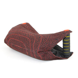 Morsi di addestramento del cane professionale cuscino giovane 6-9 mesi cane mordere il bersaglio 2 manico con 1 anello di lino più spesso cane morso bersaglio - Product Image 3