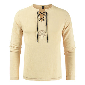 Costume de chevalier médiéval, tunique, costumes d'Halloween pour hommes, déguisement de <span class=keywords><strong>pirate</strong></span> pour adultes, vêtements de fantaisie, chemises et pantalons de carnaval - Product Image 6