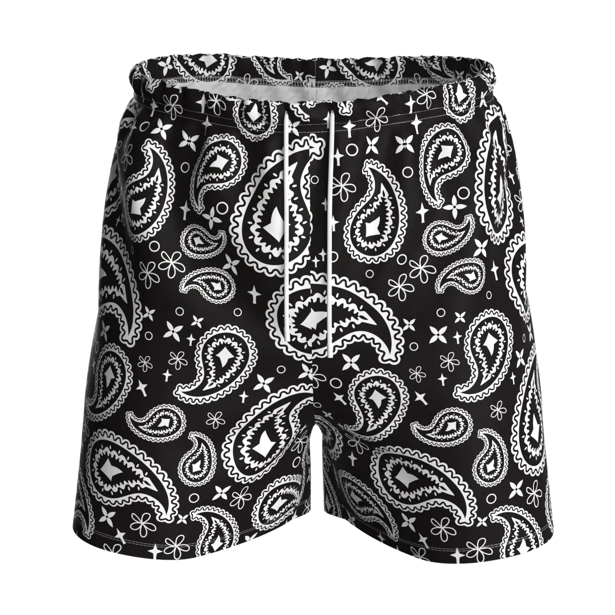 Shorts Casual New Fashion Casual Sports Polyester Mesh Paisley Printed Shorts For Men And Women