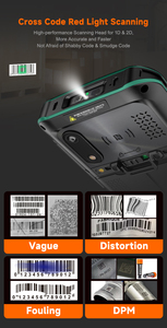 Henex H5 IP68 Android PDA Reader với 5 gam gồ ghề điện thoại thông minh máy quét mã vạch Walkie Talkie điện thoại vệ tinh-Cổ Phiếu có sẵn - Product Image 5