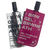 Sac de brillant à lèvres liquide 3.2g 3G personnalisé emballage de brosse de soin de la peau pour mascara brillant à lèvres pour vodka bière pochette à bec en plastique