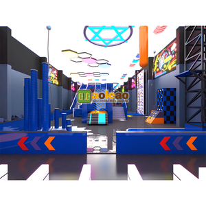 Parque de Trampolines Interior Personalizado Aoleao, Circuito Ninja con Tobogán, Piscina de Pelotas para Niños, 500 kg, Juego Suave, Certificado CE TUV - Product Image 1