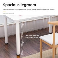 Bureau d'ordinateur en PVC au design minimaliste moderne avec tapis antidérapant pour chambre, bureau et salle d'étude