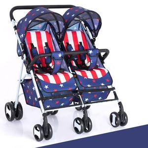 Cochecitos Gemelares Más Vendidos, Fáciles de Plegar, con Certificación CE de Alta Gama, para Niños de 0 a 3 Años - Product Image 2