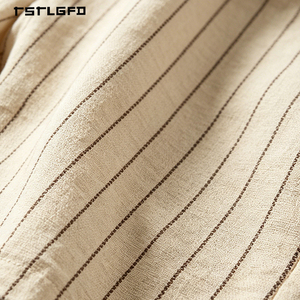 Men Cream Vertical Pinstripe Linen Blend <strong>Shorts</strong> Elasticated Drawstring Waist Relaxed Fit <strong>Old</strong> Money Resort Summer Beach <strong>Shorts</strong> - Product Image 4