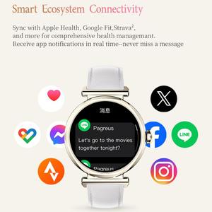 Jam tangan pintar untuk wanita, arloji cerdas versi Global GTR4 1.27 inci layar TFT untuk wanita IP68 mendukung pemantauan denyut jantung - Product Image 6