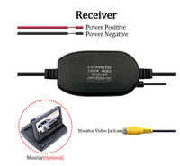 Kit émetteur-récepteur vidéo sans fil 2,4 G Lengtion gris pour caméra de recul de voiture avec connecteur RCA 12 V pour moniteur multimédia