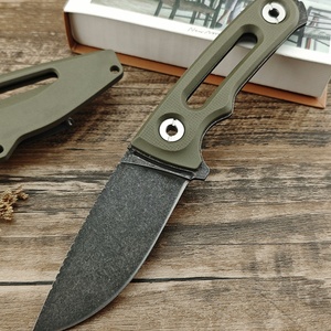 Cuchillo Fijo de Acero 8Cr13MoV de 3.70 Pulgadas con Mango Completo de Fibra de Nylon Antideslizante para Camping y Aventura en la Selva, Ideal para DIY y OEM - Product Image 2