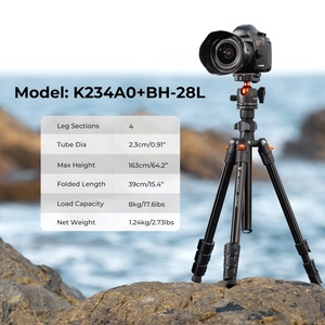 K234A0+BH-28L KF09.101V1 K&F <span class=keywords><strong>Concept</strong></span> Trépied pliable multifonctionnel léger, mini trépied de voyage portable, best-seller - Product Image 2
