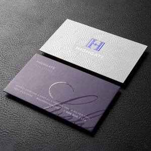 Cartes de visite personnalisées haut de gamme gaufrées, découpées, en papier couché épais, imprimées recto-verso pour entrepreneurs et usage personnel - Product Image 4
