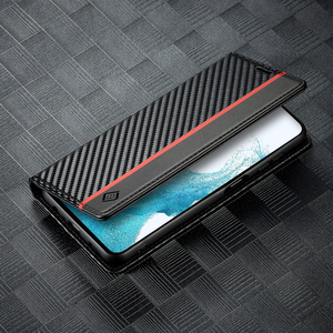 Nouveau design en fibre de carbone PU étui en cuir pour <span class=keywords><strong>Samsung</strong></span> Galaxy S24FE/S25/S25 Ultra/A16/A36/A56 - Product Image 3