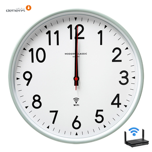 Hiện đại Vòng im lặng wifi đồng hồ treo tường tùy chỉnh New nhựa trang trí Quà Tặng màu trắng cho phòng khách trang trí nội thất - Product Image 3