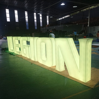 Panneau d'éclairage Led 3D personnalisé, lettres et Logo, pour l'extérieur, 1 pièce