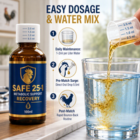 Additif alimentaire pour volailles de combat, Vitamines pour coqs, Supplément pour coqs de combat, Conditionnement en vrac pour l'entraînement, Vente en gros, Soins pour coqs de course