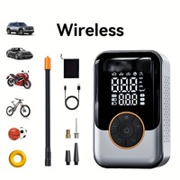 Pompa Udara Mobil Portabel 3000mAh 150psi Pengisi Angin Ban Kendaraan Elektrik