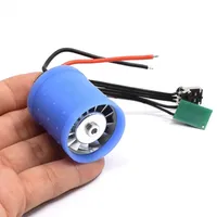 Moteur miniature sans balais DC 74V/111V 12V 200W ultra-puissant 130000 tr/min avec turbine en alliage d'aluminium et ventilateur turbo à canalisation pour DIY