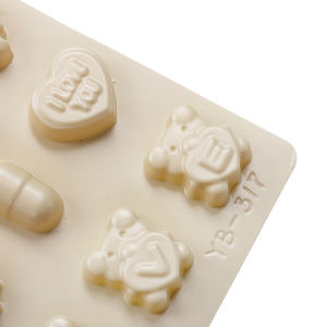 Moule à chocolat de cuisine en silicone en plastique 3D pour bonbons fondants Moule à pâte à <span class=keywords><strong>sucre</strong></span> PP 3D pour la cuisson et les bonbons - Product Image 4