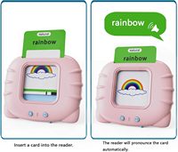 Tarjetas Cognitivas Interactivas con Audio para Niños Pequeños, Libro de Audio Educativo Temprano, Tarjetas de Aprendizaje de Idiomas para Niños