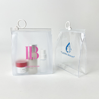 Sac cadeau cosmétique en PVC grande capacité, très demandé, faible MOQ, sacs transparents approuvés pour les stades, sacs personnalisés pour perruques avec logo