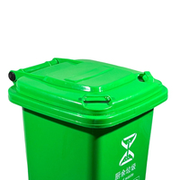Poubelle en plastique personnalisée avec logo pour extérieur, promotionnelle, 50L, pour aéroport