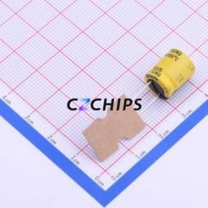 NXH35V330M10 * 12.5ตัวเก็บประจุอลูมิเนียมอิเล็กโทรไลติกผ่านรู5.0TP, D10xL12.5mm 330uF 20% 35V 1.33A - Product Image 2