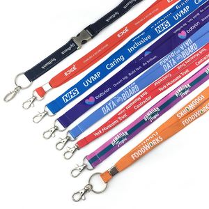 Manufacturer Custom Logo Dye Sublimation <b>Polyester</b> Keychain <b>Lanyard</b> Neck <b>Lanyard</b> Strap - Product Image 3