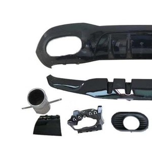 Kit de modification en plastique ABS pour diffuseur arrière et embout d'échappement Mercedes-Benz Classe A W177 2019+ compatible avec le pare-chocs - Product Image 1