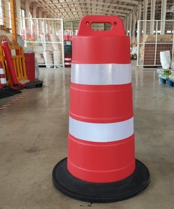 Barreras de tambor de Seguridad de Tráfico de plástico portátiles al por mayor - Product Image 5