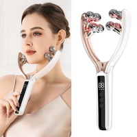 Appareil de massage facial à micro-courant intelligent pour le visage, rouleau de beauté V-face